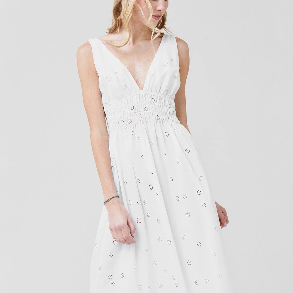 Ciao Lucia Capa Eyelet Dress - Extra Small XS - Festival Stagecoach Coachella